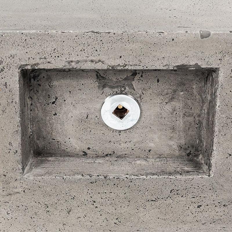 Tavola II 36" Square Concrete Fire Pit Table | Prism Hardscapes — view 10