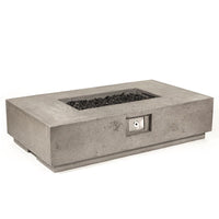 Tavola IV 38" Rectangle Concrete Fire Pit Table | Prism Hardscapes — view 5
