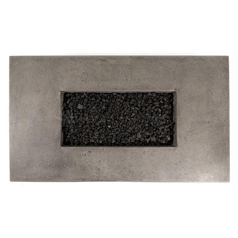 Tavola IV 38" Rectangle Concrete Fire Pit Table | Prism Hardscapes — view 6