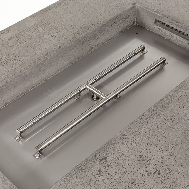 Tavola IV 38" Rectangle Concrete Fire Pit Table | Prism Hardscapes — view 9
