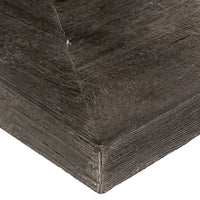 Carson - Low Profile 48" Rectangle Wood Grain Fire Pit Table | TOP — view 6