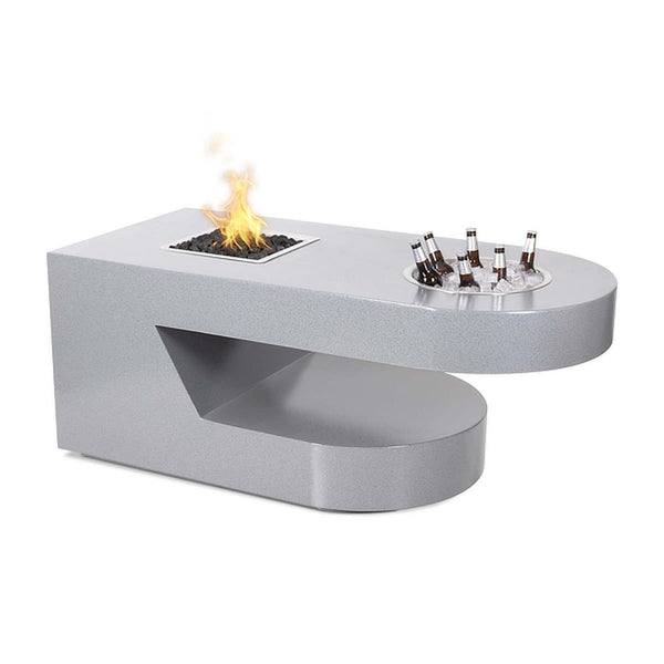 Dana Rectangle Stainless Steel Fire Pit Table | The Outdoor Plus