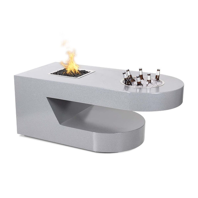 Dana Rectangle Stainless Steel Fire Pit Table | The Outdoor Plus