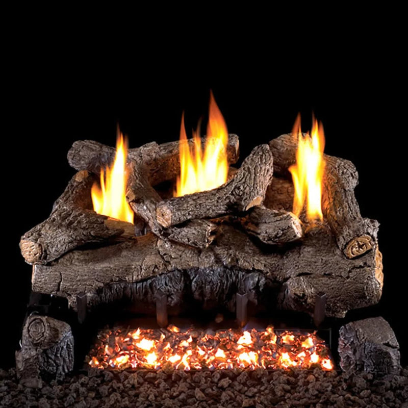 16" Evening Fyre Char See-Through Ventless Gas Logs | Real Fyre