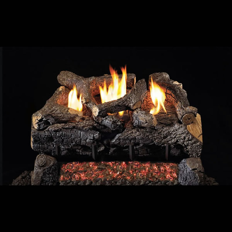 16" Evening Fyre Charred ST Ventless Gas Logs | Real Fyre