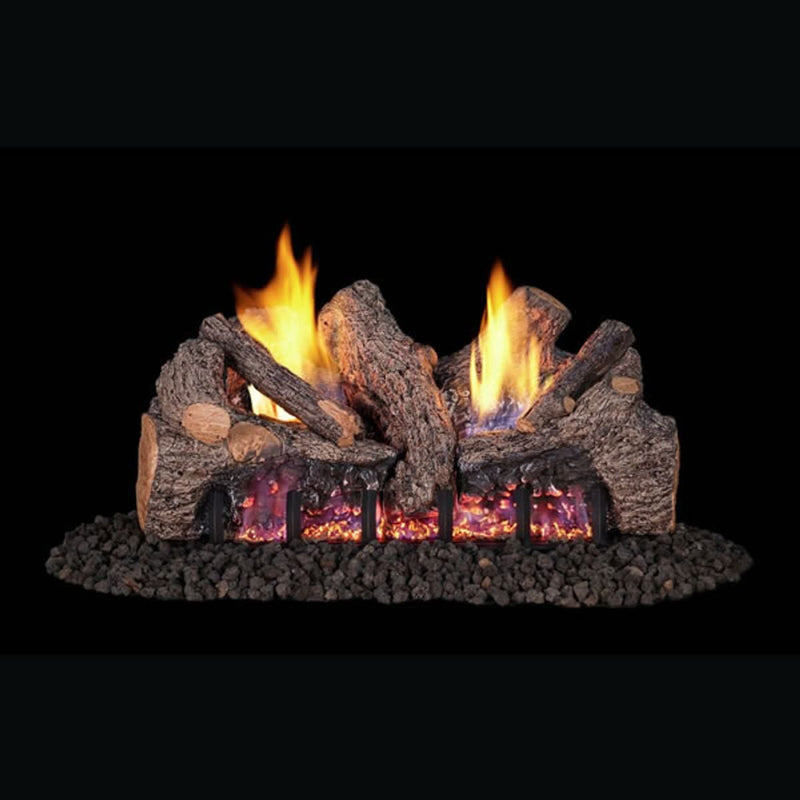 24" Evening Fyre Split ST Ventless Gas Logs | Real Fyre