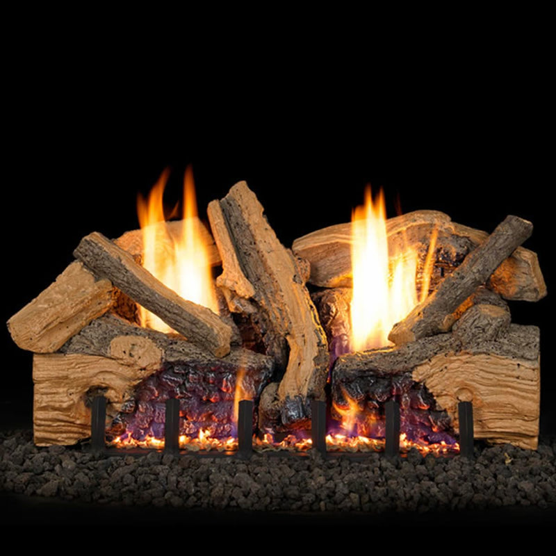 24" Foothill Split Oak Ventless Gas Logs | Real Fyre