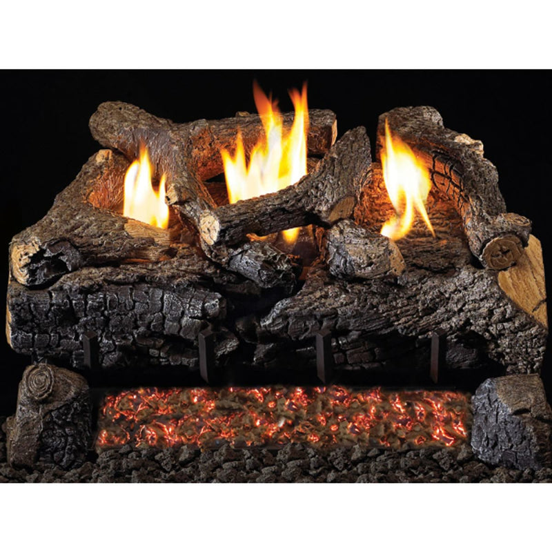 16" Peterson Evening Fyre Charred Ventless Gas Logs | Real Fyre