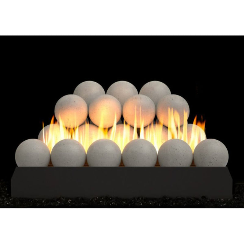 18" Peterson Gray Stone Fireball Ventless Gas Logs | Real Fyre