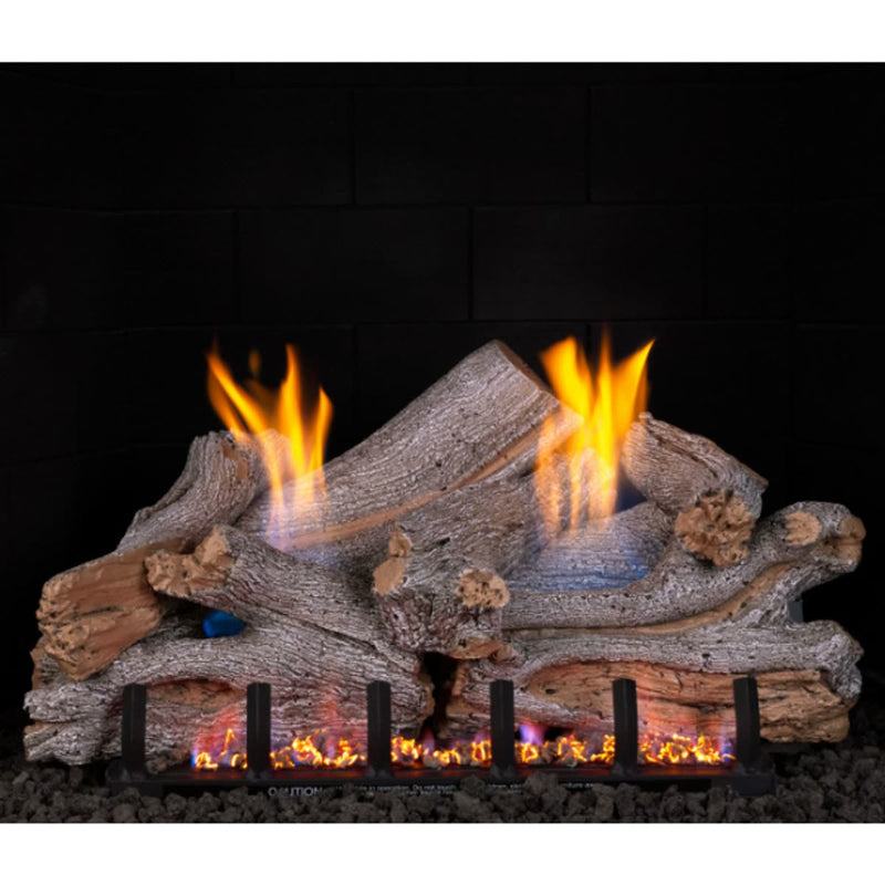 24" Peterson Lakeshore Outdoor Ventless Gas Logs | Real Fyre