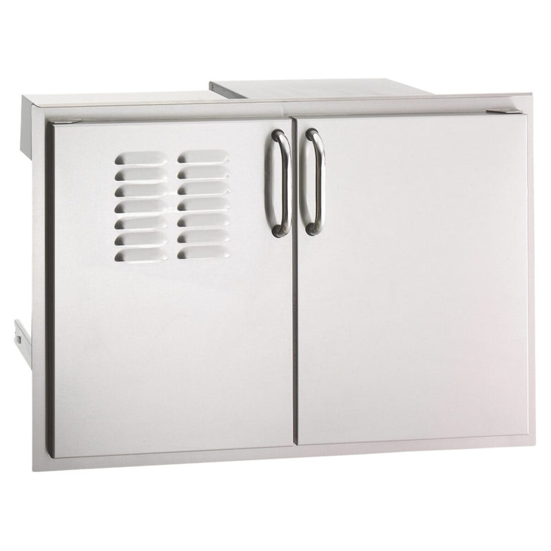 Fire Magic Select 30-Inch Double Access Doors with Tank Tray & Dual Drawers (Louvered)
