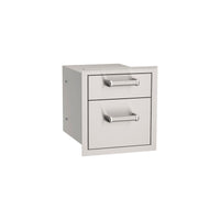 Fire Magic Premium Flush 14-Inch Double Access Drawer with Soft Close