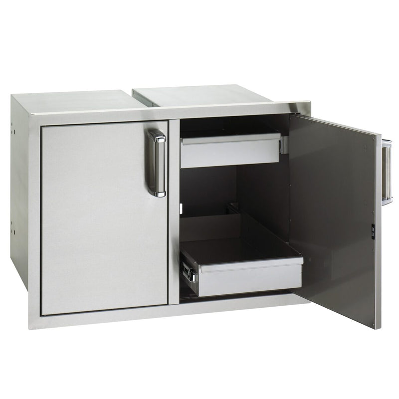 Fire Magic Premium Flush Mount Double Doors with Two Dual Drawers - 53930SC-22