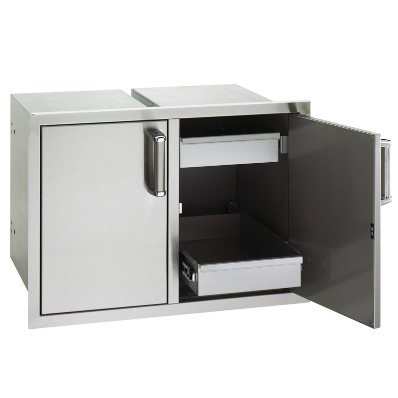 Fire Magic Premium Flush Mount Double Doors with Two Dual Drawers - 53930SC-22