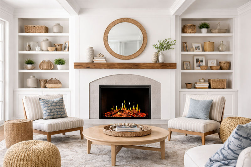 Modern Flames Orion V2 Traditional 30" HelioVision Built-In Electric Fireplace - Model OR30-TRAD-V2