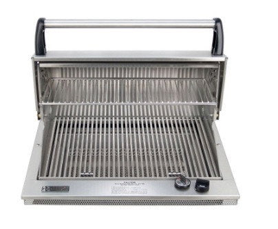 Fire Magic Legacy Deluxe Classic Countertop Built-In Gas Grill - Black Porcelain (Natural Gas)