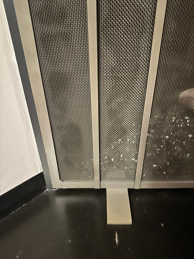 Free Standing Fireplace Screen Handmade to Fit | Axis