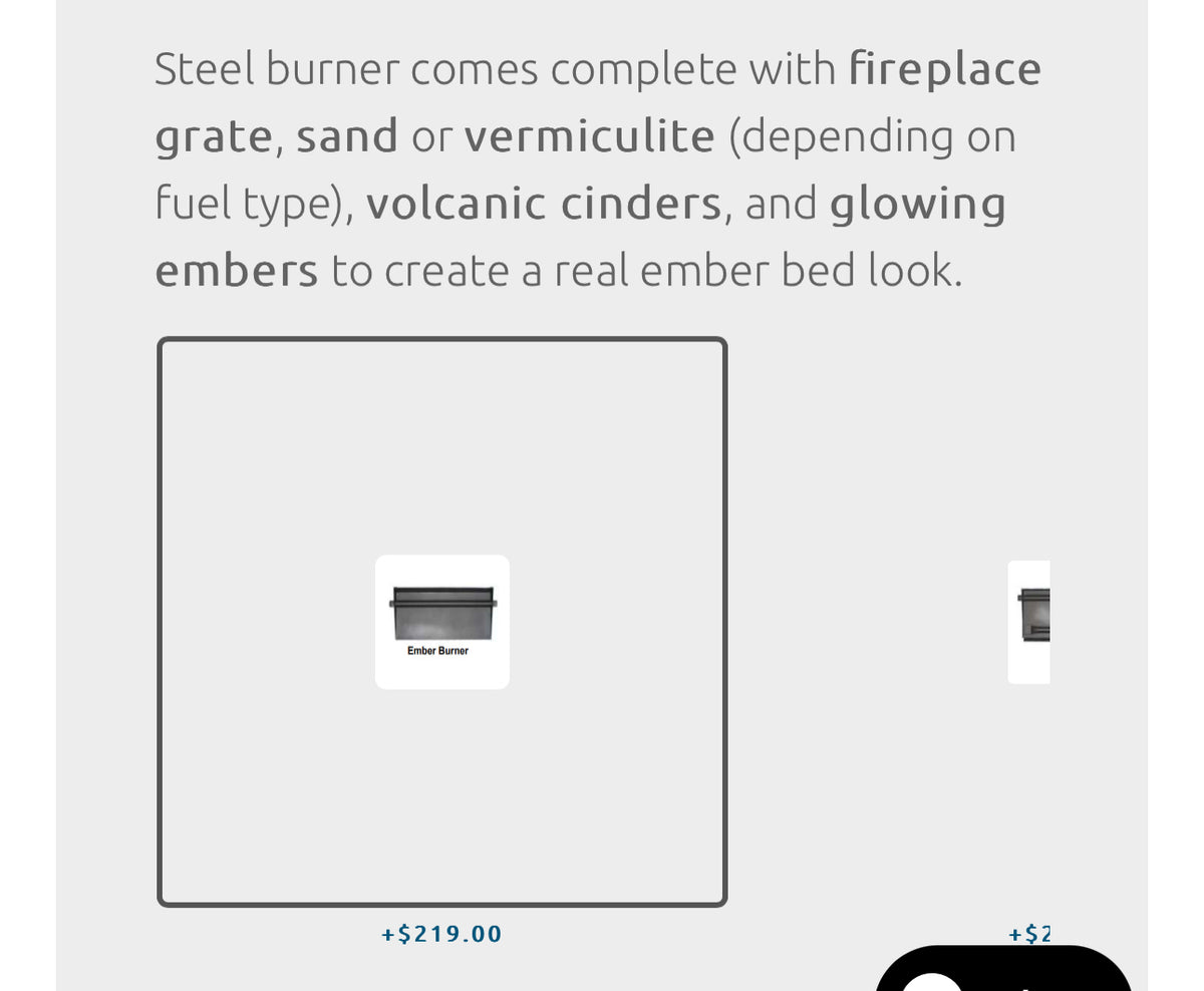 Hargrove Blazing Pecan Vented Gas Log - Burner + Order 3016