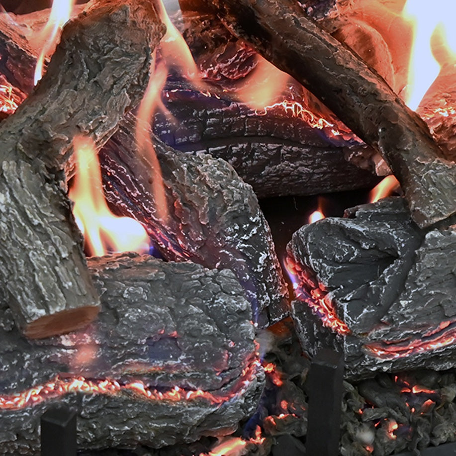 24" Glowfire Arizona Weathered Oak Charred Gas Log Set | Grand Canyon
