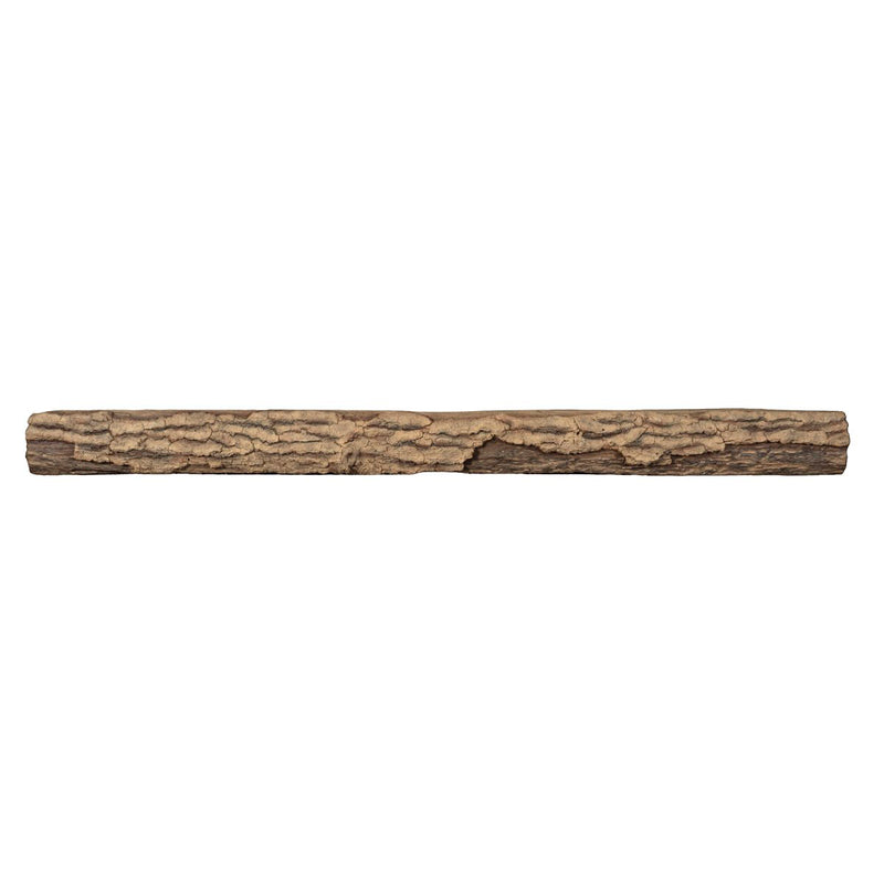 Half Round Log Non-Combustible Concrete Mantel Shelf Pale Honey Finish