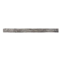 Hayloft Non-Combustible concrete mantel shelf in weathered grey with rustic barnwood design and hand-painted finish