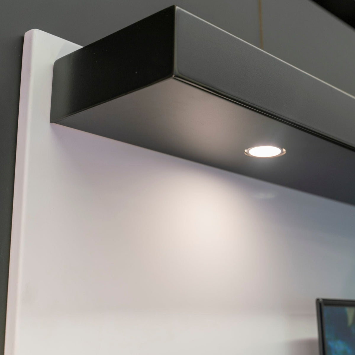 Fully Customizable LED Floating Metal Shelves Non Combustible in 25+ Finishes and Any Size