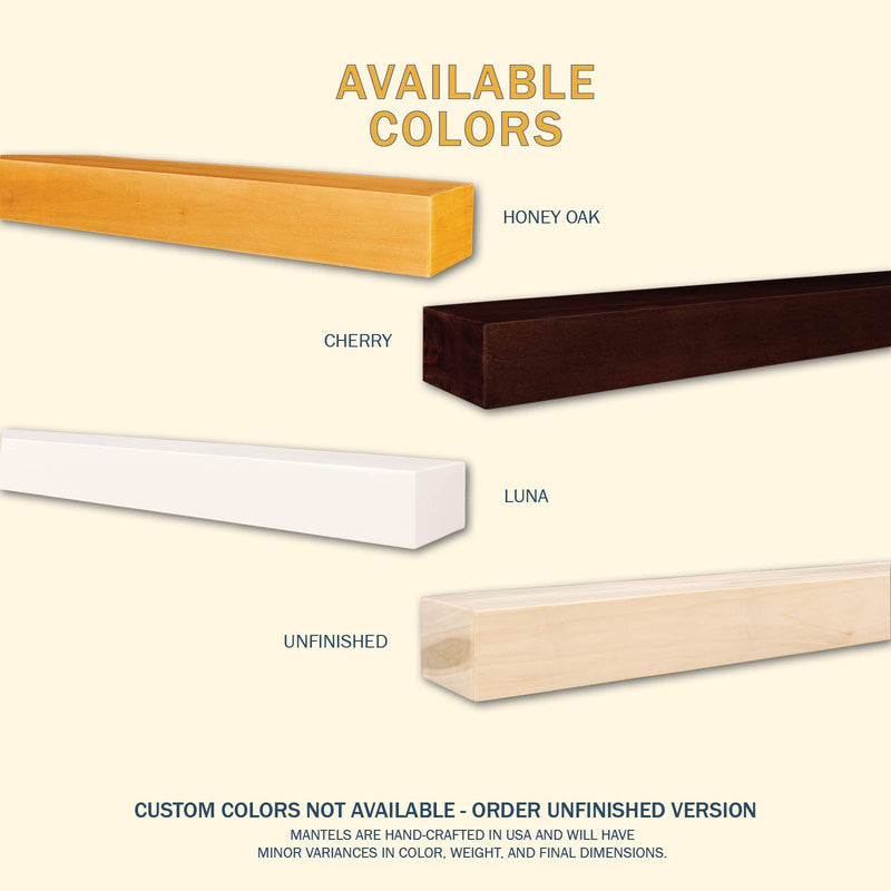 Classic Wood Mantel Shelf Kit Luna