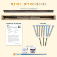 Classic Wood Mantel Shelf Kit Cherry