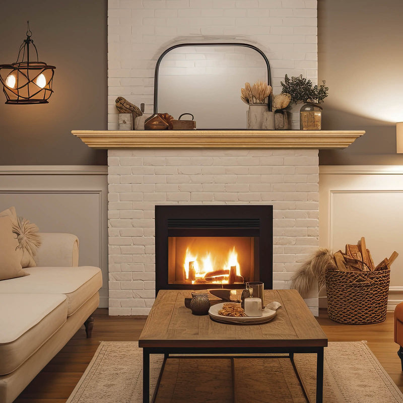 Cumberland Wood Mantel Shelf Kit Unfinished