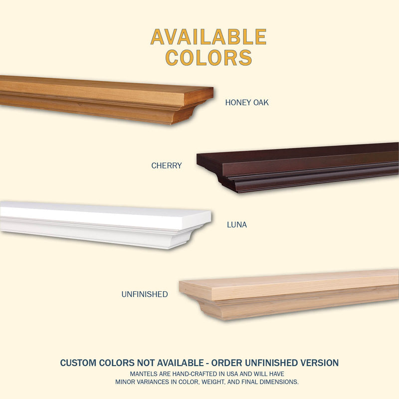 Woodford Wood Mantel Shelf Kit Unfinished