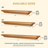 Woodford Wood Mantel Shelf Kit Luna