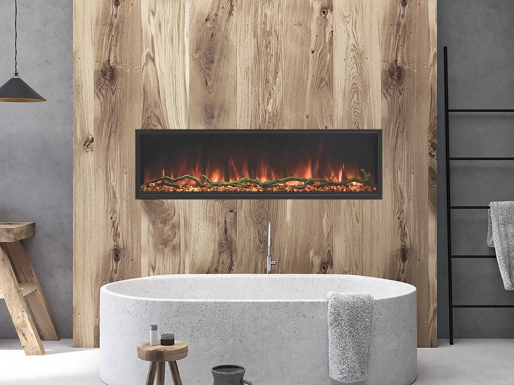 Modern Flames Landscape Pro Slim 56-Inch Built In Wall Mount Electric Fireplace - Model LPS-5614
