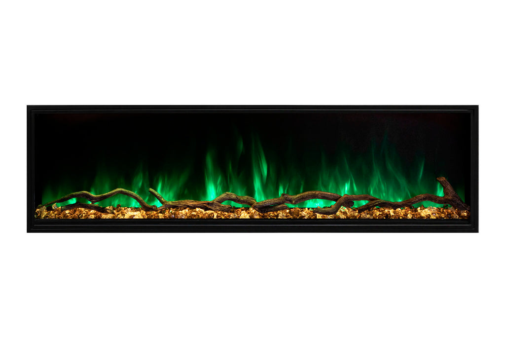 Modern Flames Landscape Pro Slim 96-Inch Built In Wall Mount Electric Fireplace - Model LPS-9614