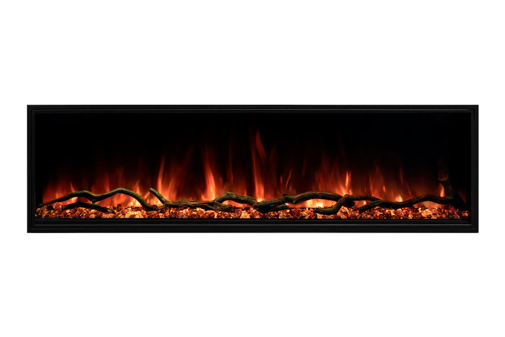 Modern Flames Landscape Pro Slim 80-Inch Built In Wall Mount Electric Fireplace - Model LPS-8014