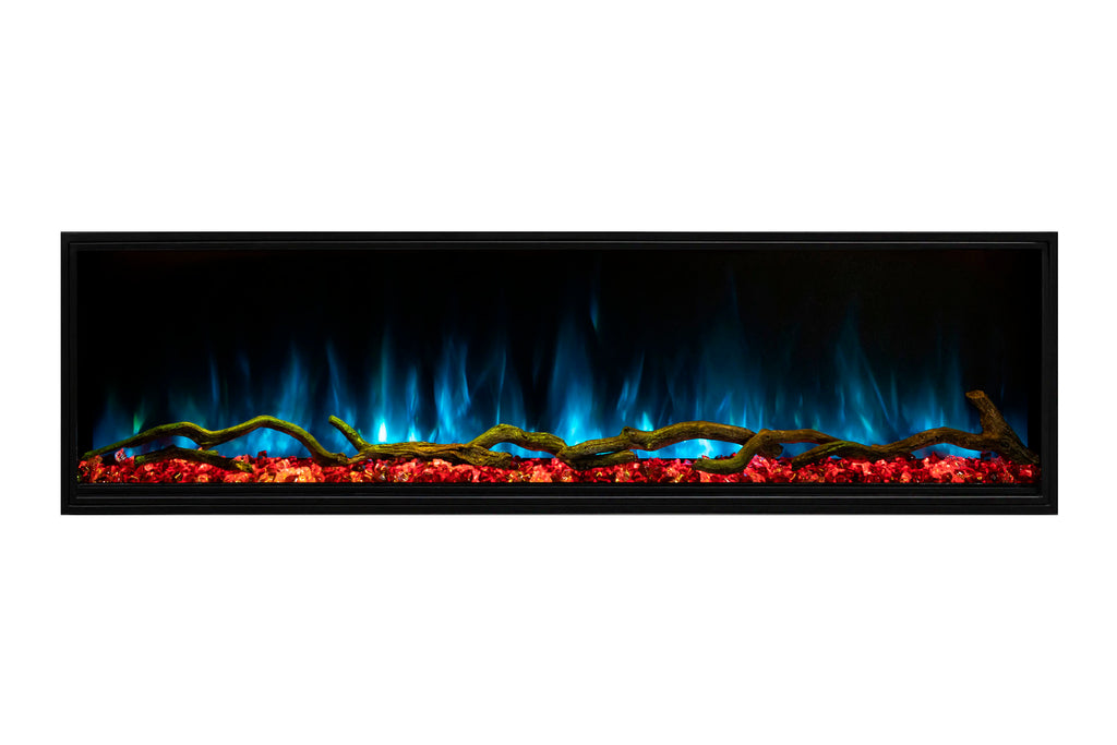 Modern Flames Landscape Pro Slim 80-Inch Built In Wall Mount Electric Fireplace - Model LPS-8014