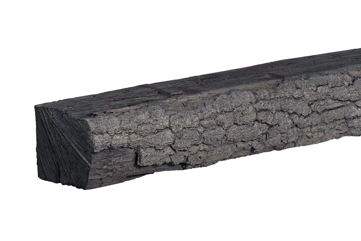 Half-Round Sleeper Non-Combustible Concrete Mantel Shelf Eclipse Finish