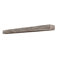 Smokehouse Non-Combustible Concrete Mantel Shelf Weathered Grey Finish