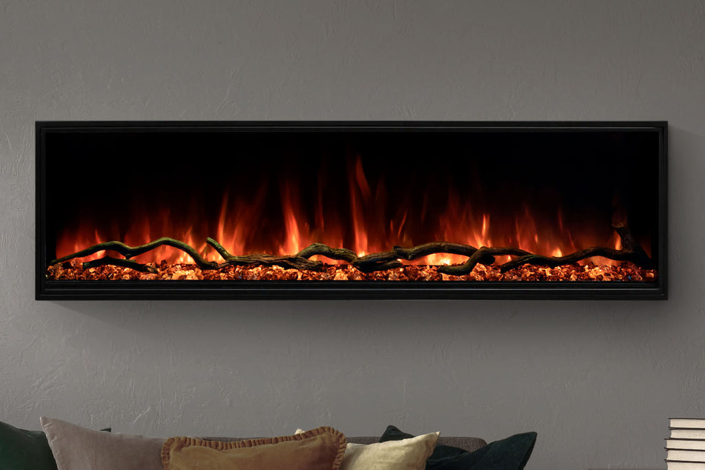 Modern Flames Landscape Pro Slim 44-Inch Built In Wall Mount Electric Fireplace - Model LPS-4414