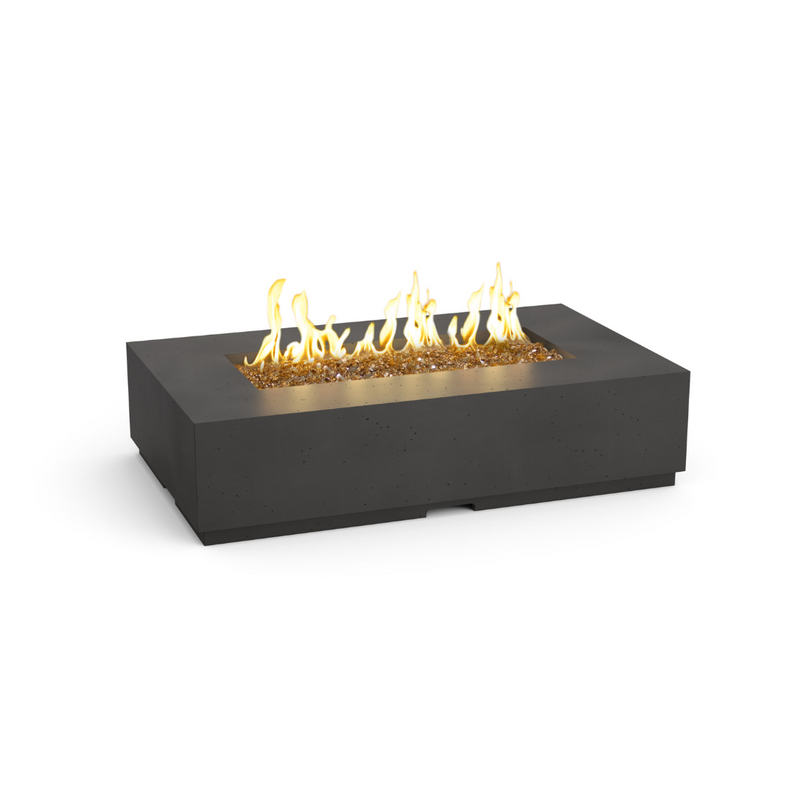 American Fyre Designs Legend 60-Inch Rectangular GFRC Gas Fire Table - Natural Gas