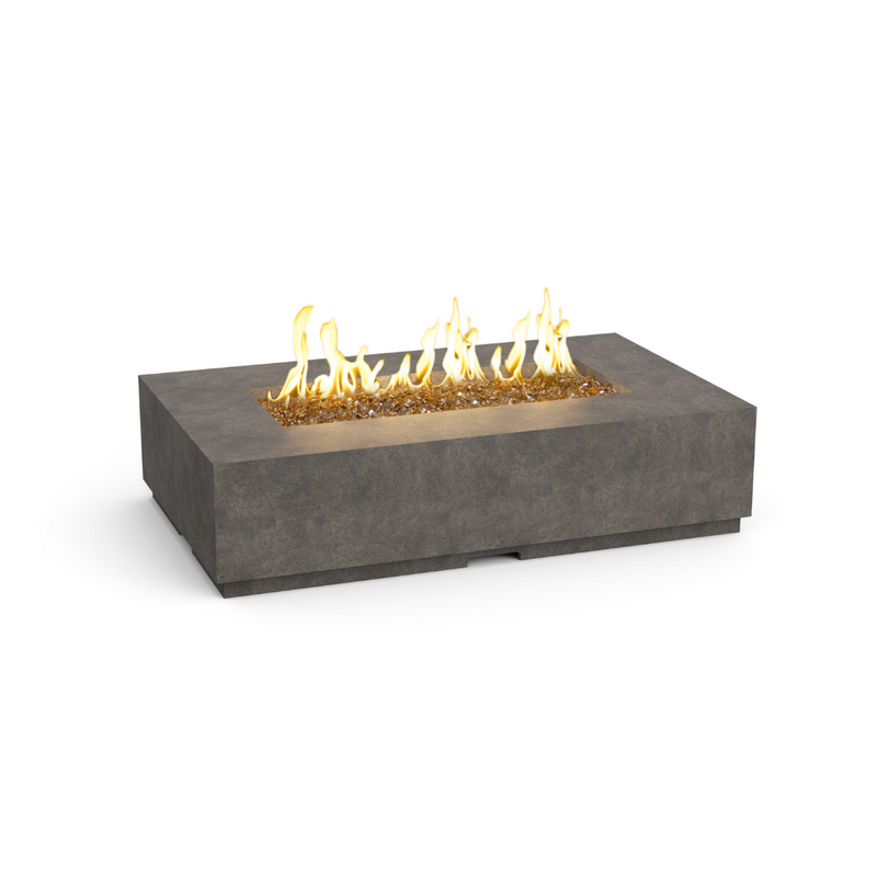 American Fyre Designs Legend 60-Inch Rectangular GFRC Gas Fire Table - Natural Gas