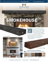Smokehouse Non-Combustible Concrete Mantel Shelf Roasted Chestnut Finish