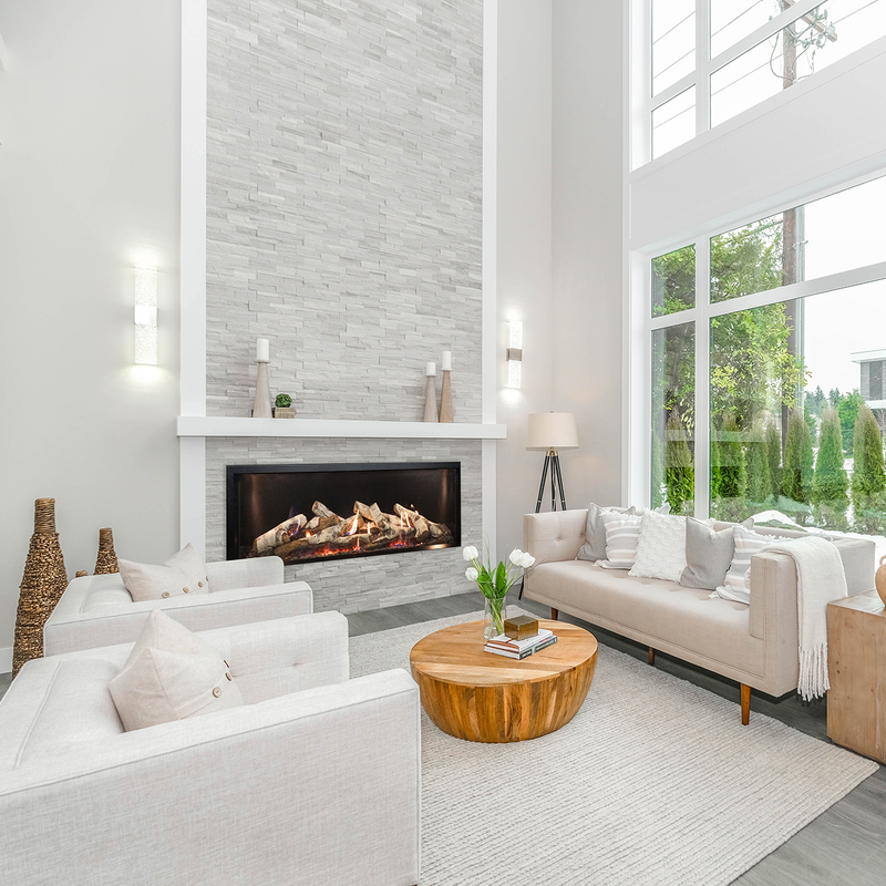 Empire White Mountain Hearth McKinley 60" Direct Vent Linear Gas Fireplace - Model DVCTL60CFP95N