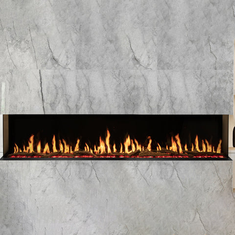 Modern Flames Orion Multi 120-Inch Three-Sided Built-In Electric Fireplace OR120-MULTI