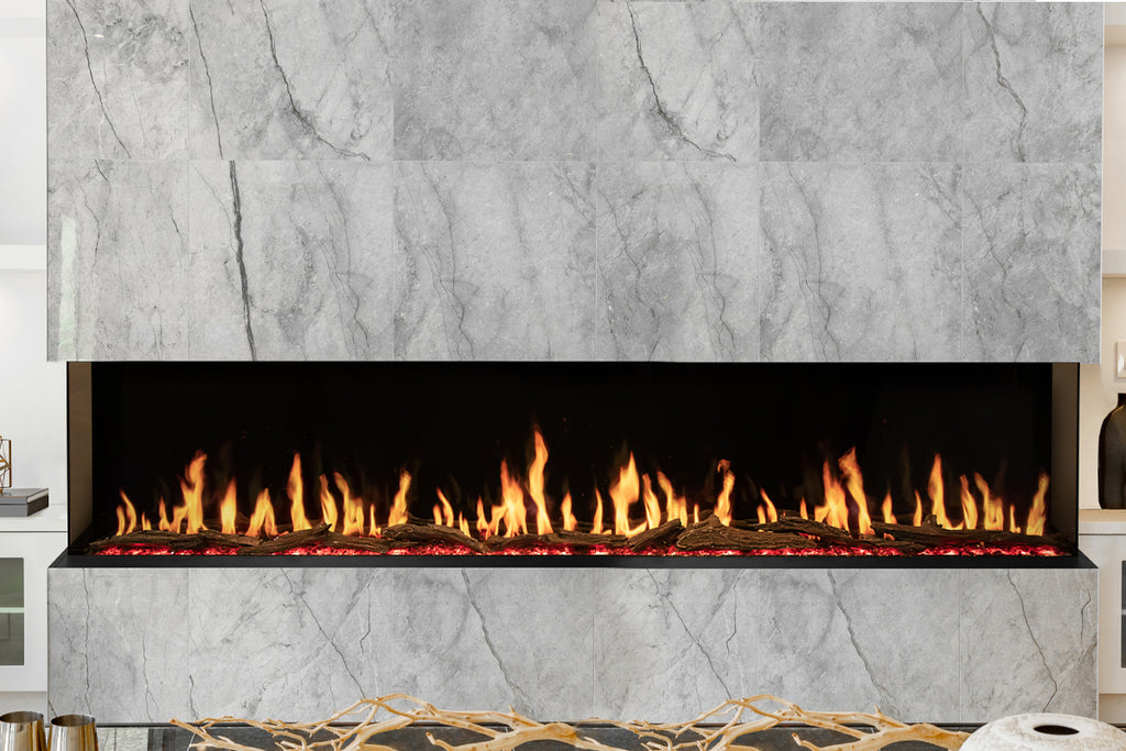 Modern Flames Orion Multi 120-Inch Three-Sided Built-In Electric Fireplace - Model OR120-MULTI