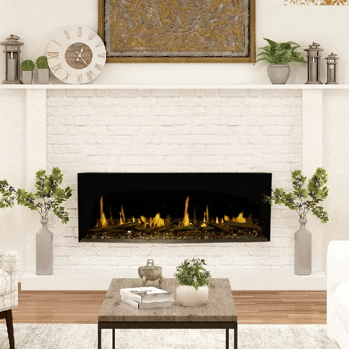 Modern Flames Orion 76-in Multi Heliovision Linear Electric Fireplace - Model OR76-MULTI