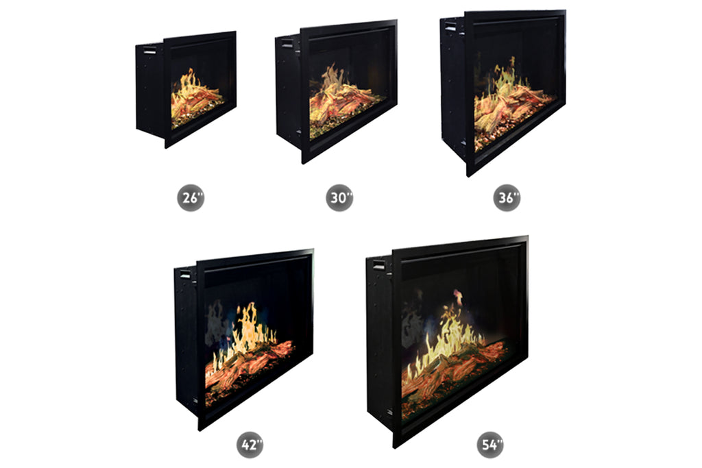 Modern Flames Orion Traditional 26" Heliovision Virtual Built-In Electric Firebox - Model OR26-TRAD