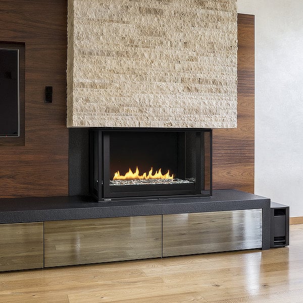 Montigo Divine Bay 38" 3-Sided Linear Direct Vent Gas Fireplace - Model HL38DFPRC