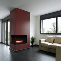 Montigo Divine Corner 38" 2-Sided Linear Direct Vent Gas Fireplace - Model HL38DFCL/CR