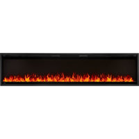 Napoleon Astound 74″ SlimMount Electric Fireplace — NEFL74AS — manufacturer photograph; optional installation finishes may be shown