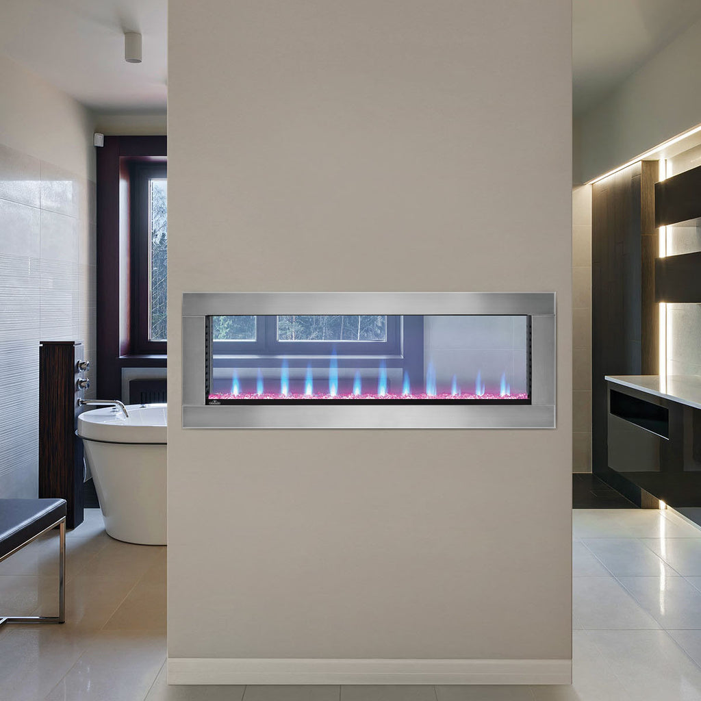 Clearion™ Elite 50 See Through Built-in Electric Fireplace